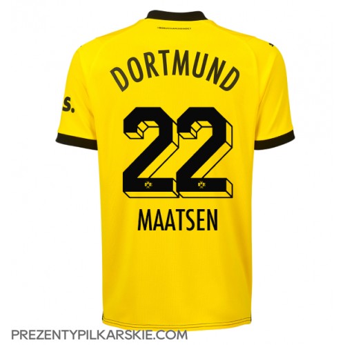 Stroje piłkarskie Borussia Dortmund Ian Maatsen #22 Koszulka Podstawowej 2023-24 Krótki Rękaw